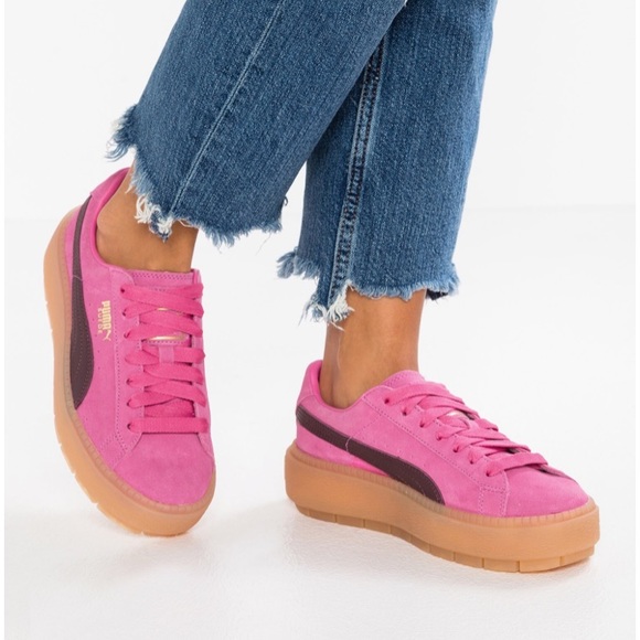 Puma Shoes - New Size 8.5 Puma Pink Platform Gum Sole Sneakers